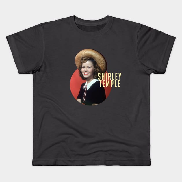 shirley temple Kids T-Shirt by rsclvisual